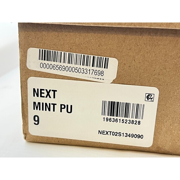 NIB STEVE MADDEN Women's 9 Next Mint Green Strappy Heeled Sandals Stiletto Vegan - Picture 9 of 10